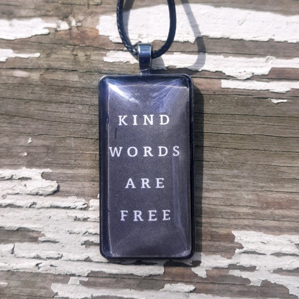Kind Words Photo Pendant